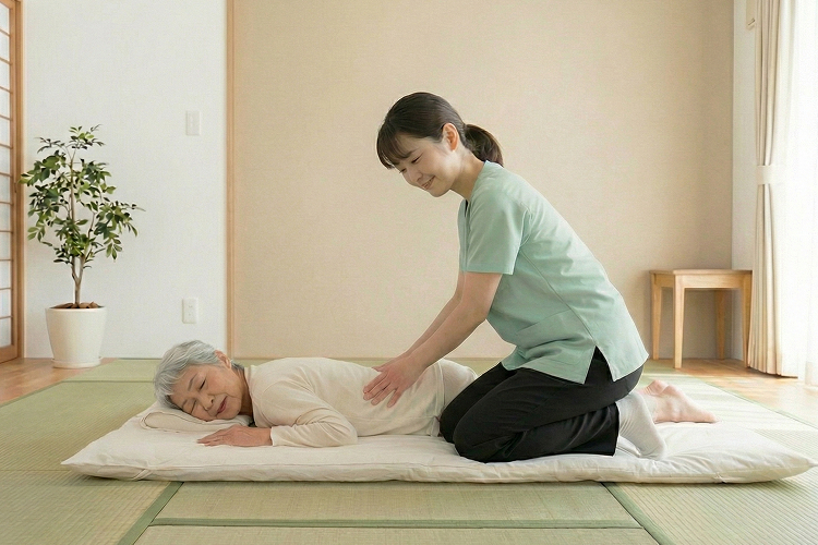 ご自宅・ホテルへの出張を承りますの施術イメージ